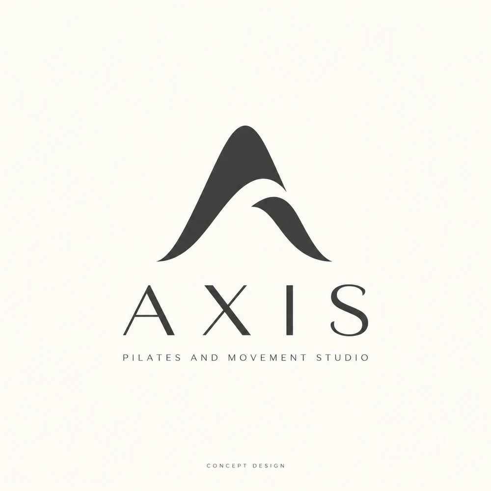 AXIS PILATES STUDIOのロゴコンセプト