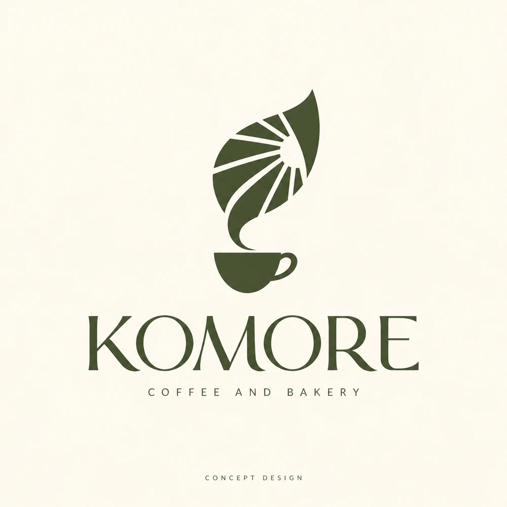 KOMORE COFFEE & BAKERYのロゴコンセプト
