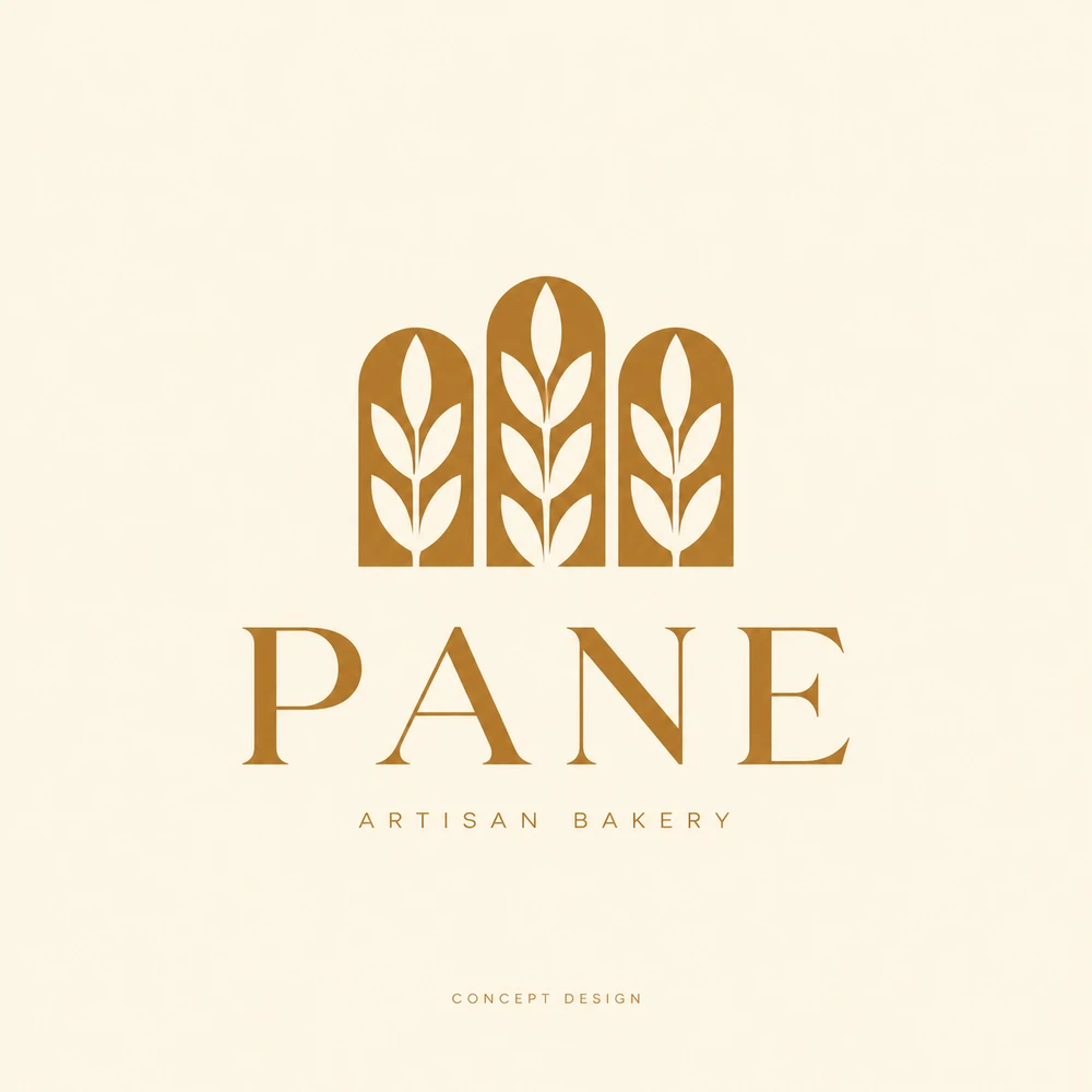 PANE ARTISAN BAKERYのロゴコンセプト