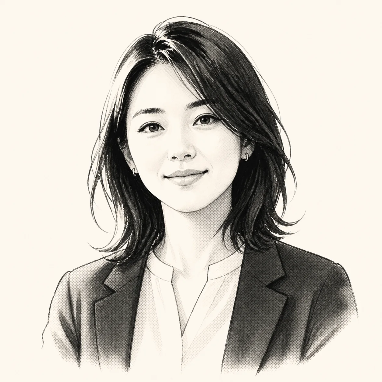 匿名のお客様を表すモノクロイラスト