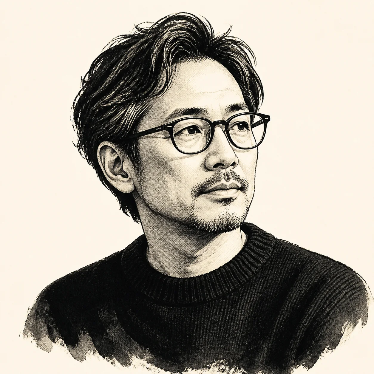 匿名のお客様を表すモノクロイラスト